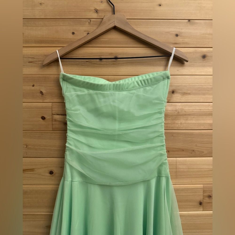 Y2k Ruby Rox Size Small Tinkerbell Green Straples… - image 8